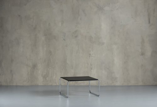 Black Metal And Aluminium Coffee Table, Denmark, 1970's