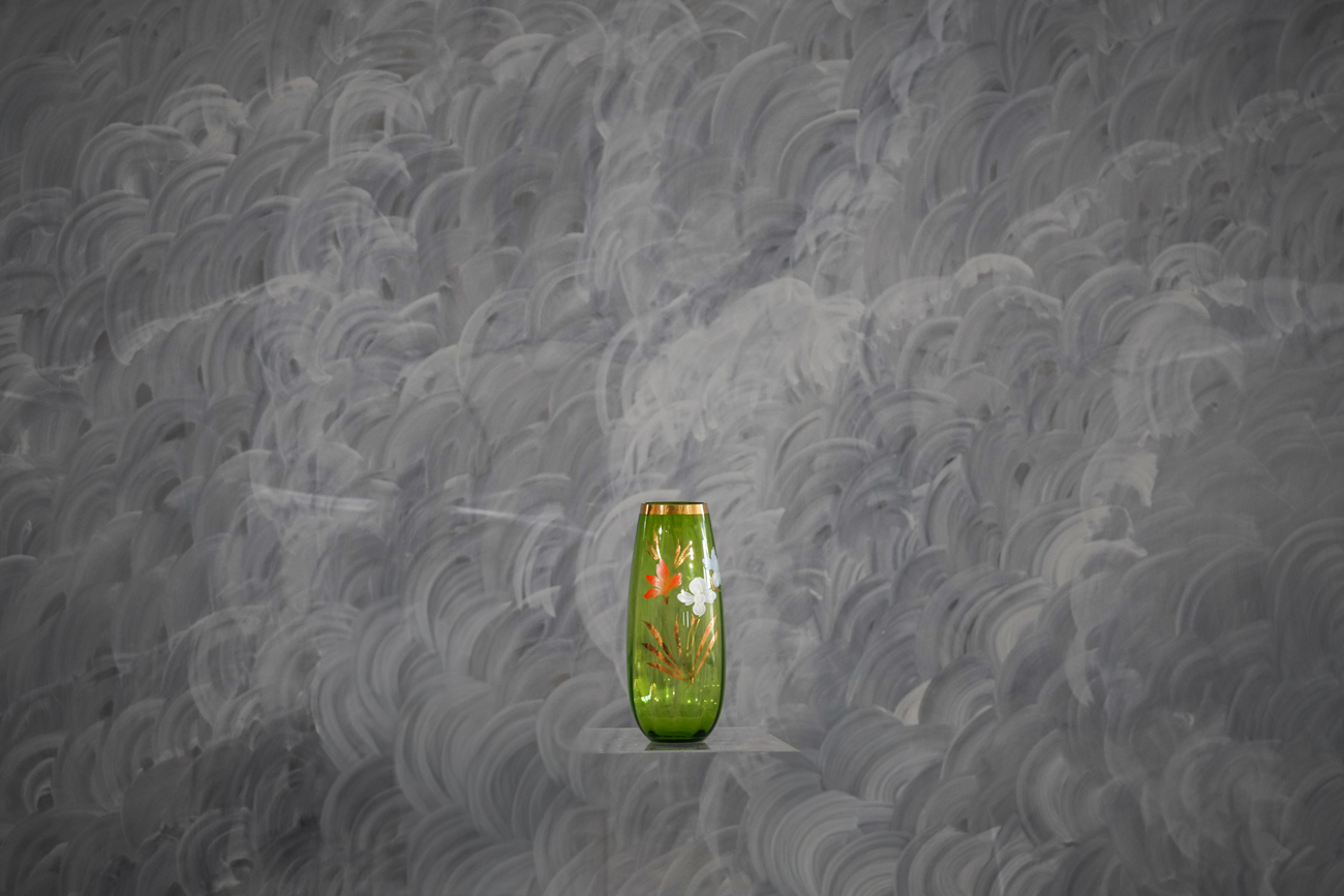 Vintage Emerald Green Glass Vase, Germany 1960’s