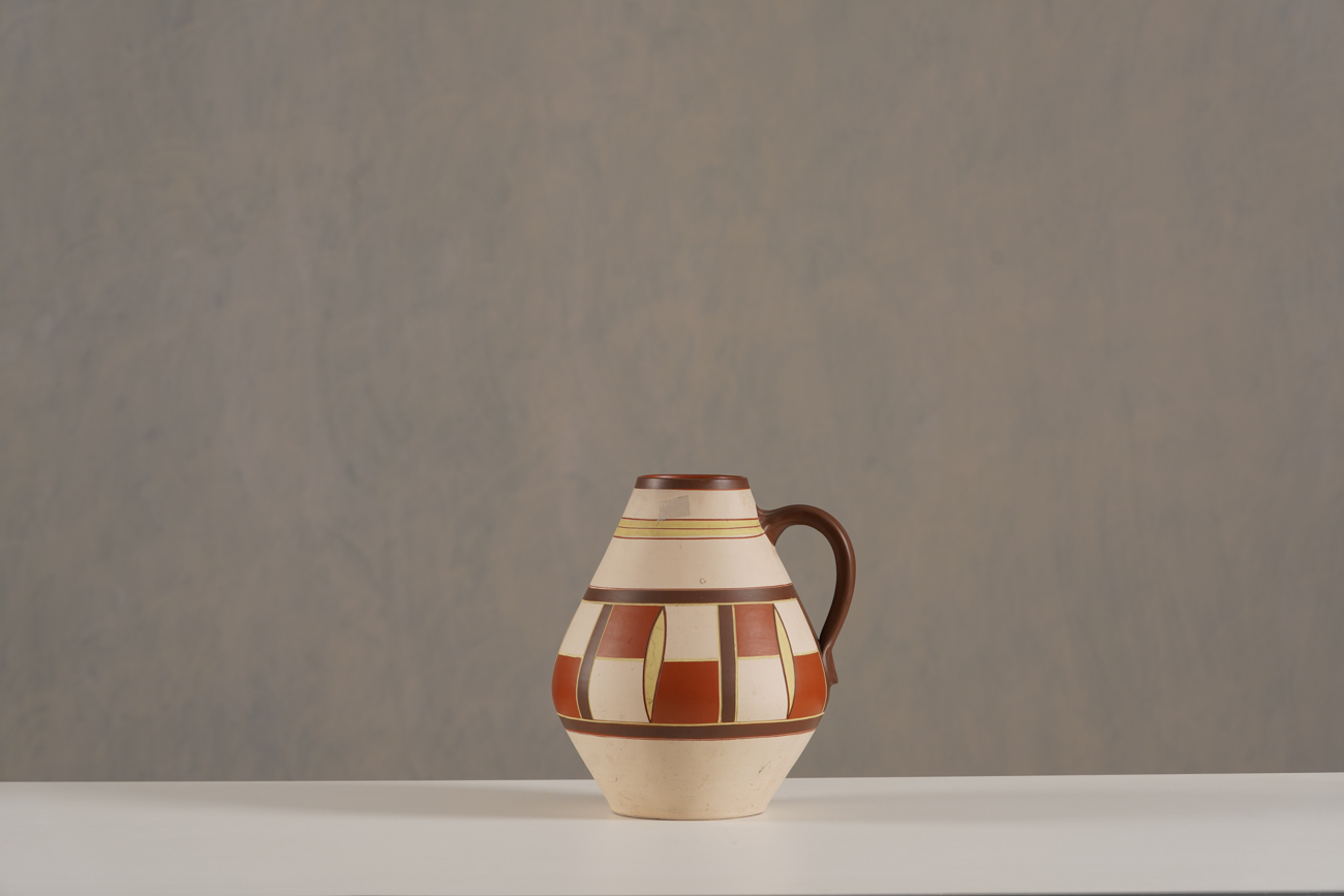 Vintage Sawa Keramik Vase With Handle, Germany 1950’s