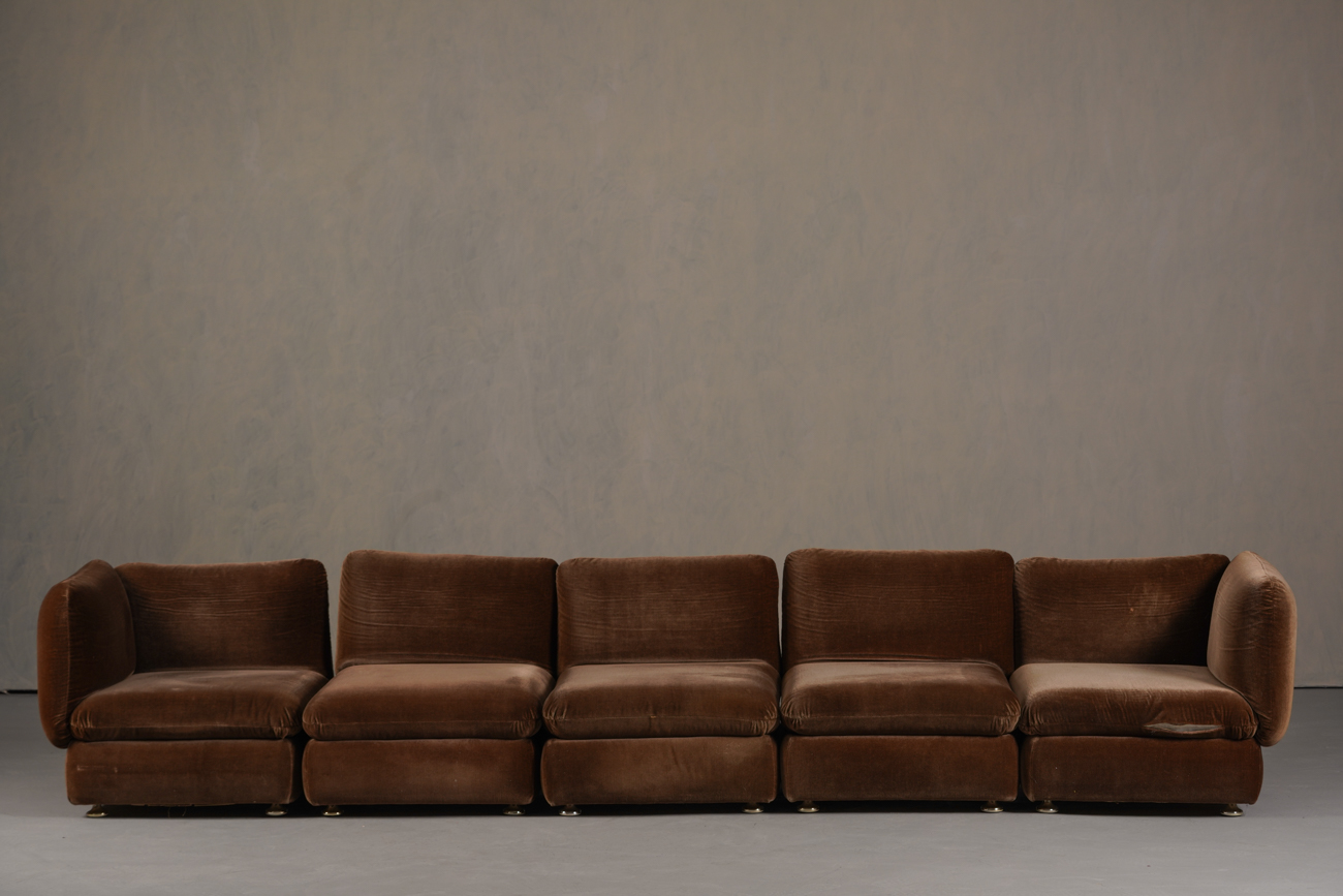 Vintage Italian Modular Sofa (5 Pieces), Italy 1960’s