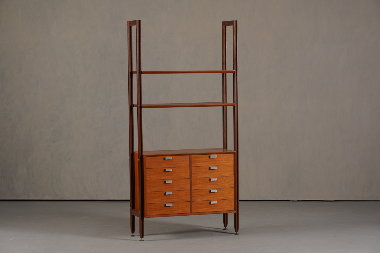 Vintage Italian Teak Wall Unit, Italy 1960’s