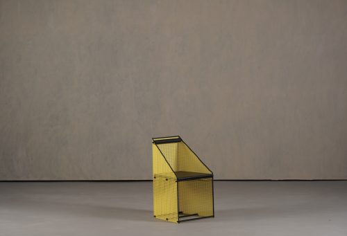peter-preller-memphis-yellow-metal-chair-germany-1980s