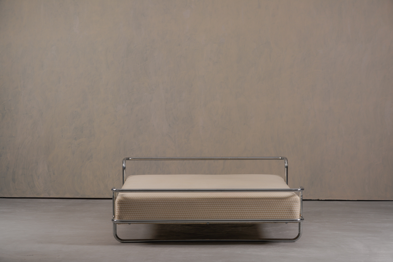 Vintage “Kromvik” King Chrome Bed by Knut Hagberg for IKEA, Sweden 1980’s