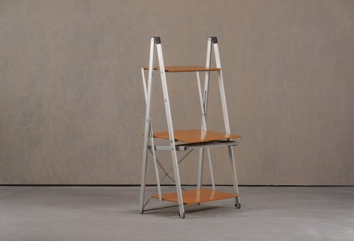 Foldable-shelf-desk-Banco-Plus-beech-wood-and-metal-design