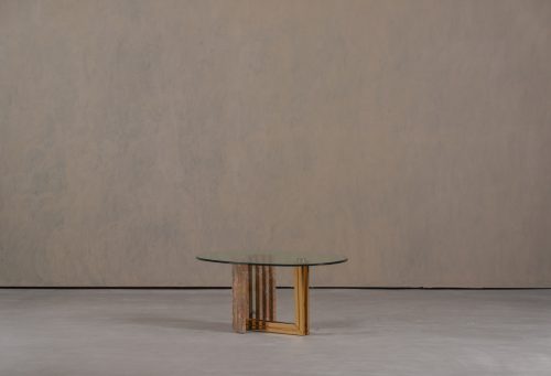 Vintage-Italian-coffee-table-brass-frame-marble-base-glass-top