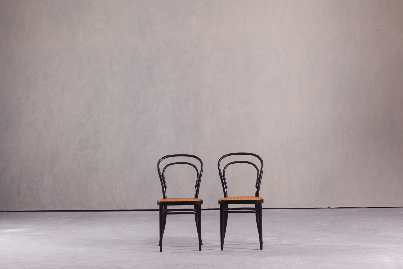 Vintage Thonet No. 214 Chairs, Austria, 1970’s Set of 2