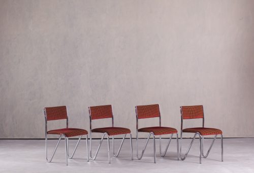 Set-of-four-vintage-steel-stacking-chairs-from-Germany-1980s